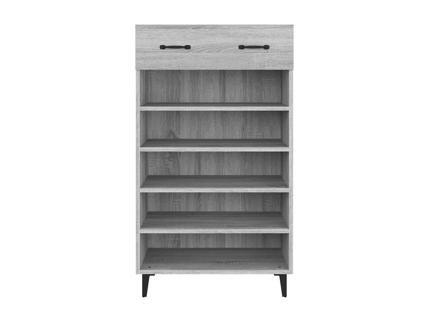 Scarpiera Sonoma grigia 60x35x105 cm in legno ingegnerizzato