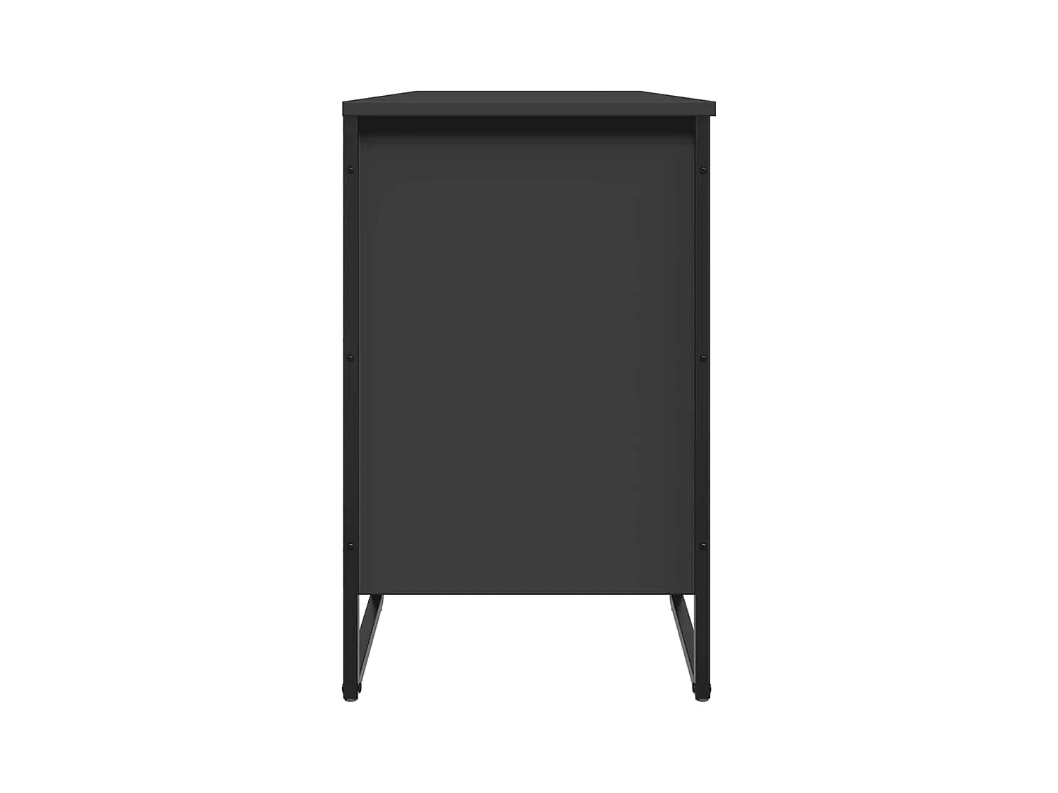 Armoire à chaussures noir 90x38x61,5 cm bois d'ingénierie