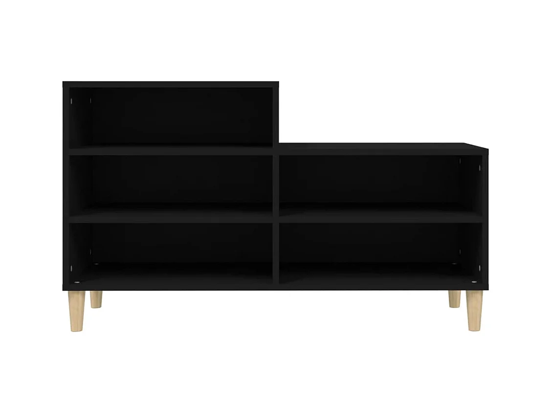 Zwarte schoenenkast 102x36x60 cm Technisch hout