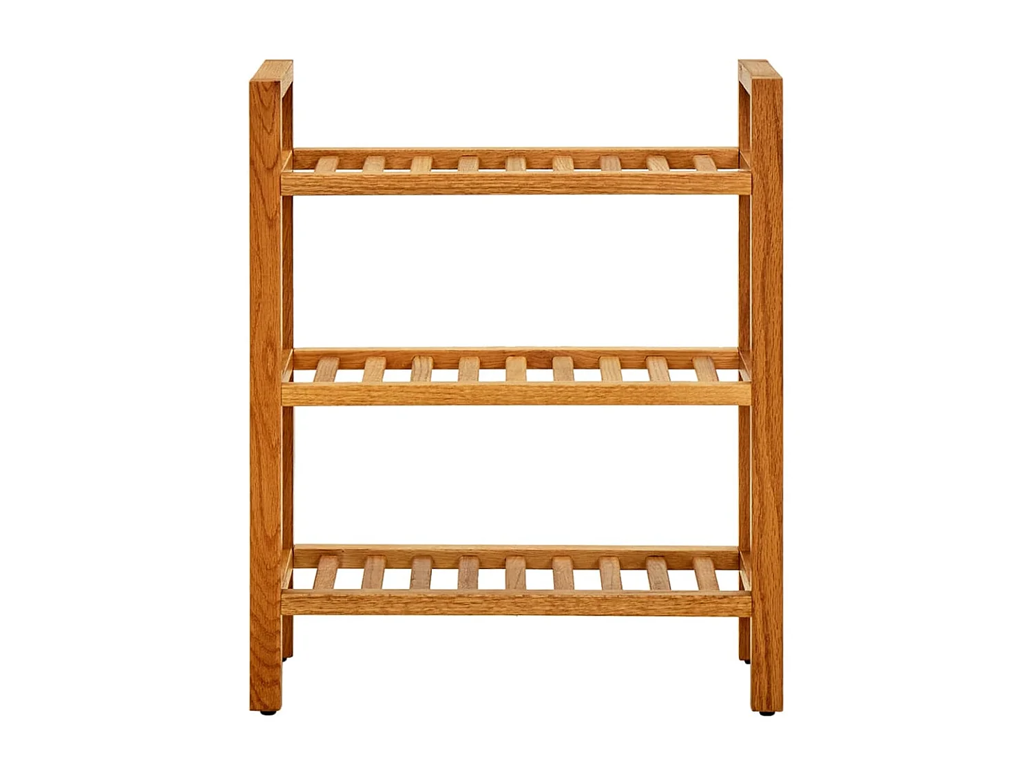 Zapatero de 3 niveles 50x27x60 cm Roble macizo