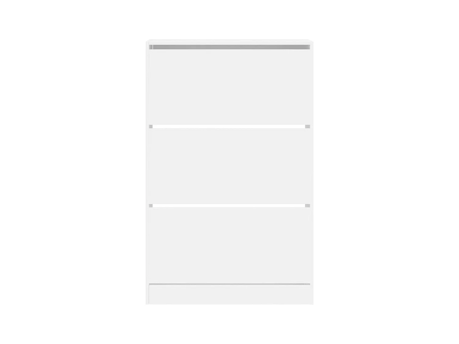 Armoire à chaussures blanc 80x21x125,5 cm bois d'ingénierie