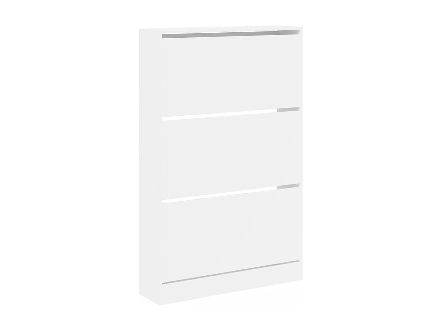 Armoire à chaussures blanc 80x21x125,5 cm bois d'ingénierie