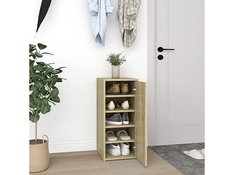 Armoire à chaussures Chêne sonoma 32x35x70 cm Aggloméré