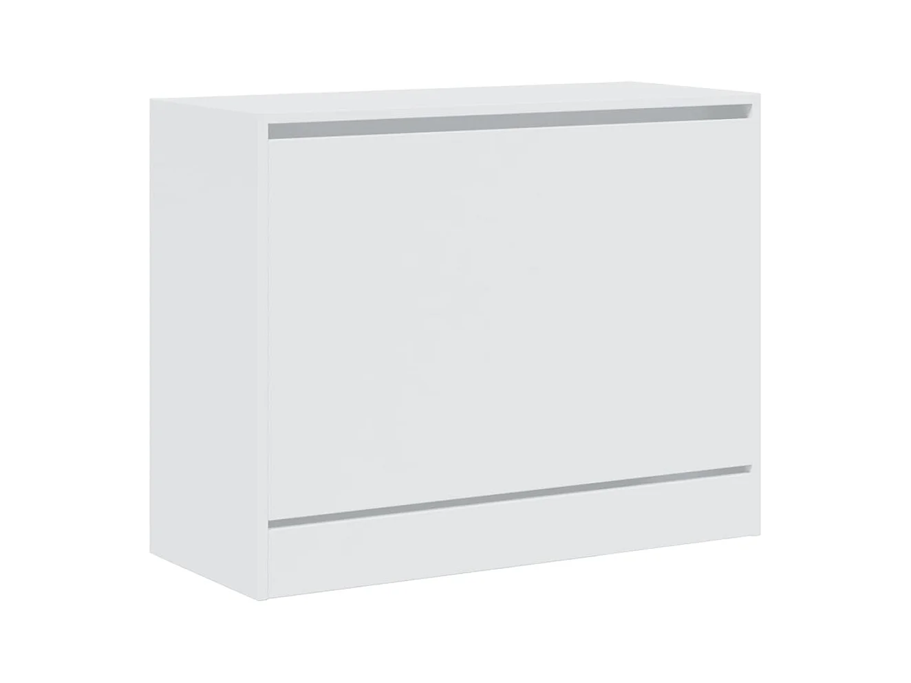 Armoire à chaussures blanc 80x34x63 cm bois d'ingénierie