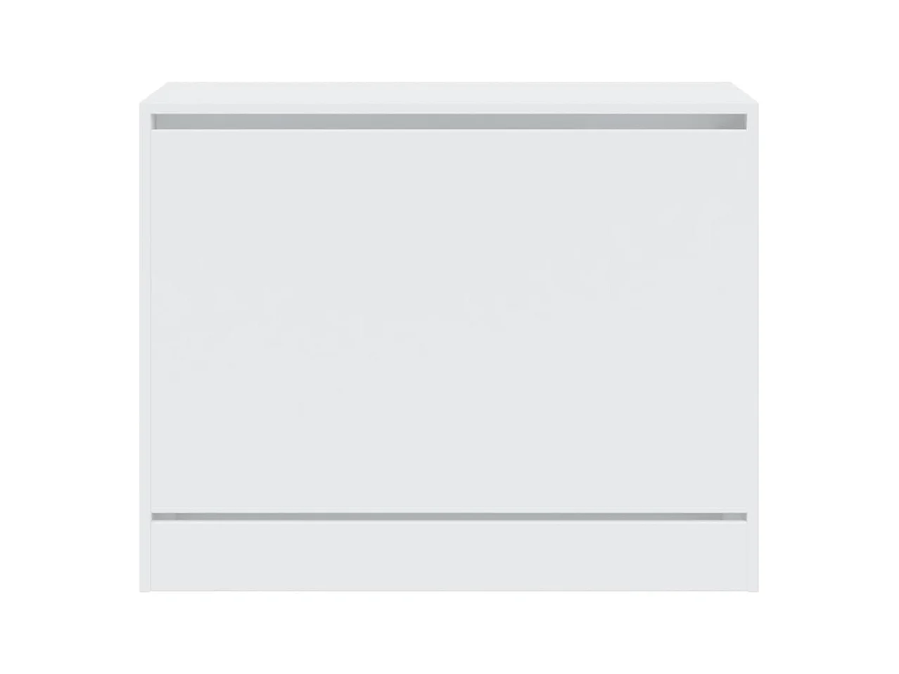 Armoire à chaussures blanc 80x34x63 cm bois d'ingénierie