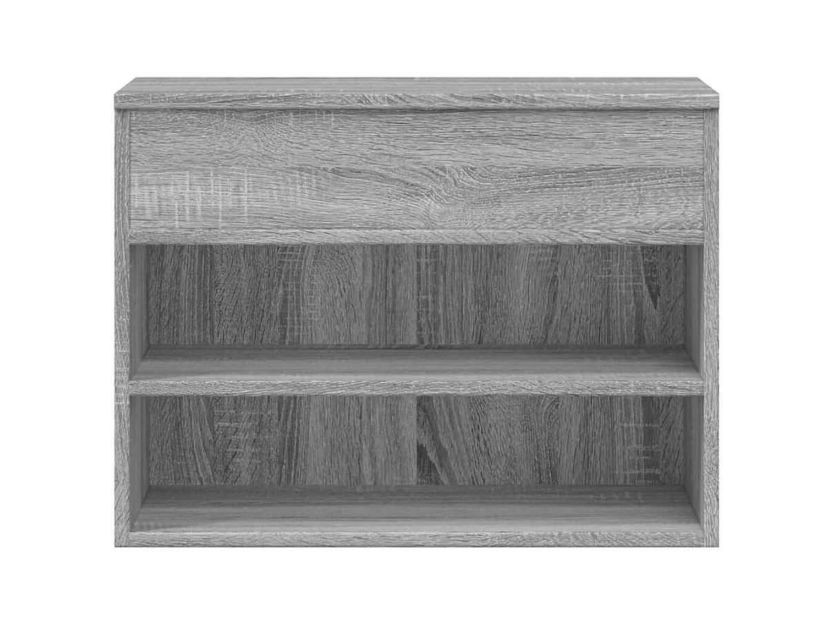 Sonoma Grijze Schoenenbank 60x30x45 cm Gemaakt van Bewerkt Hout