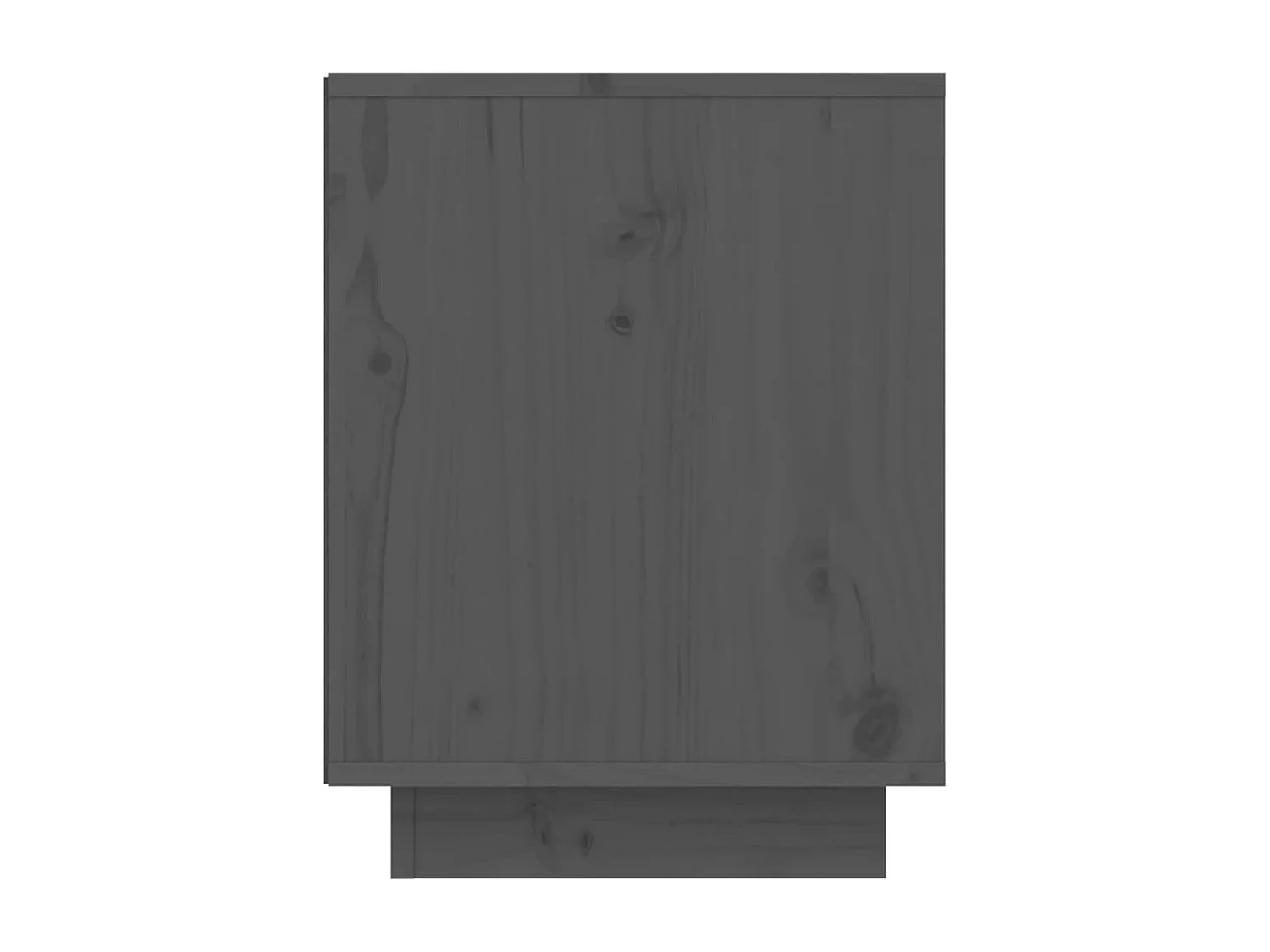 Zapatero gris 60x34x45 cm Madera maciza de pino