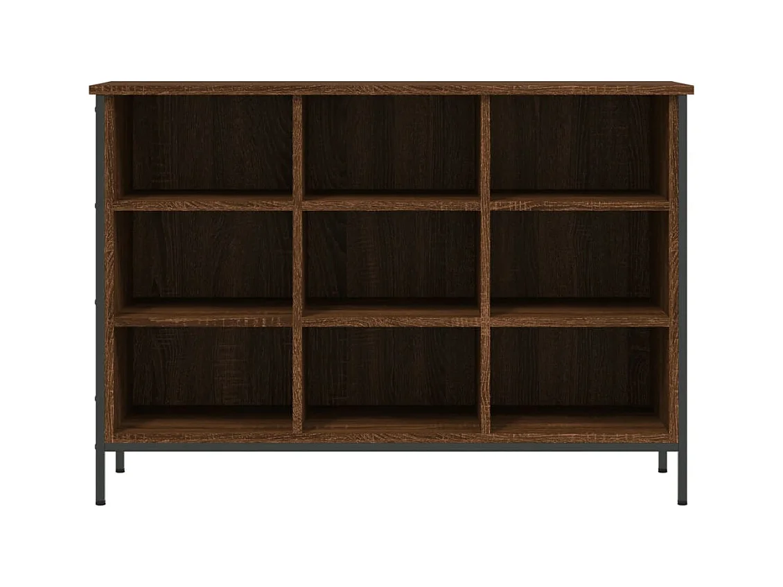 Armoire à chaussures chêne marron 100x35x70cm bois d'ingénierie