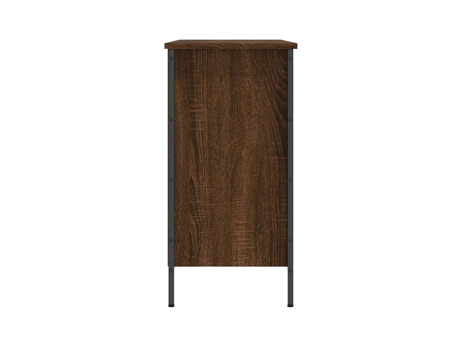 Armoire à chaussures chêne marron 100x35x70cm bois d'ingénierie