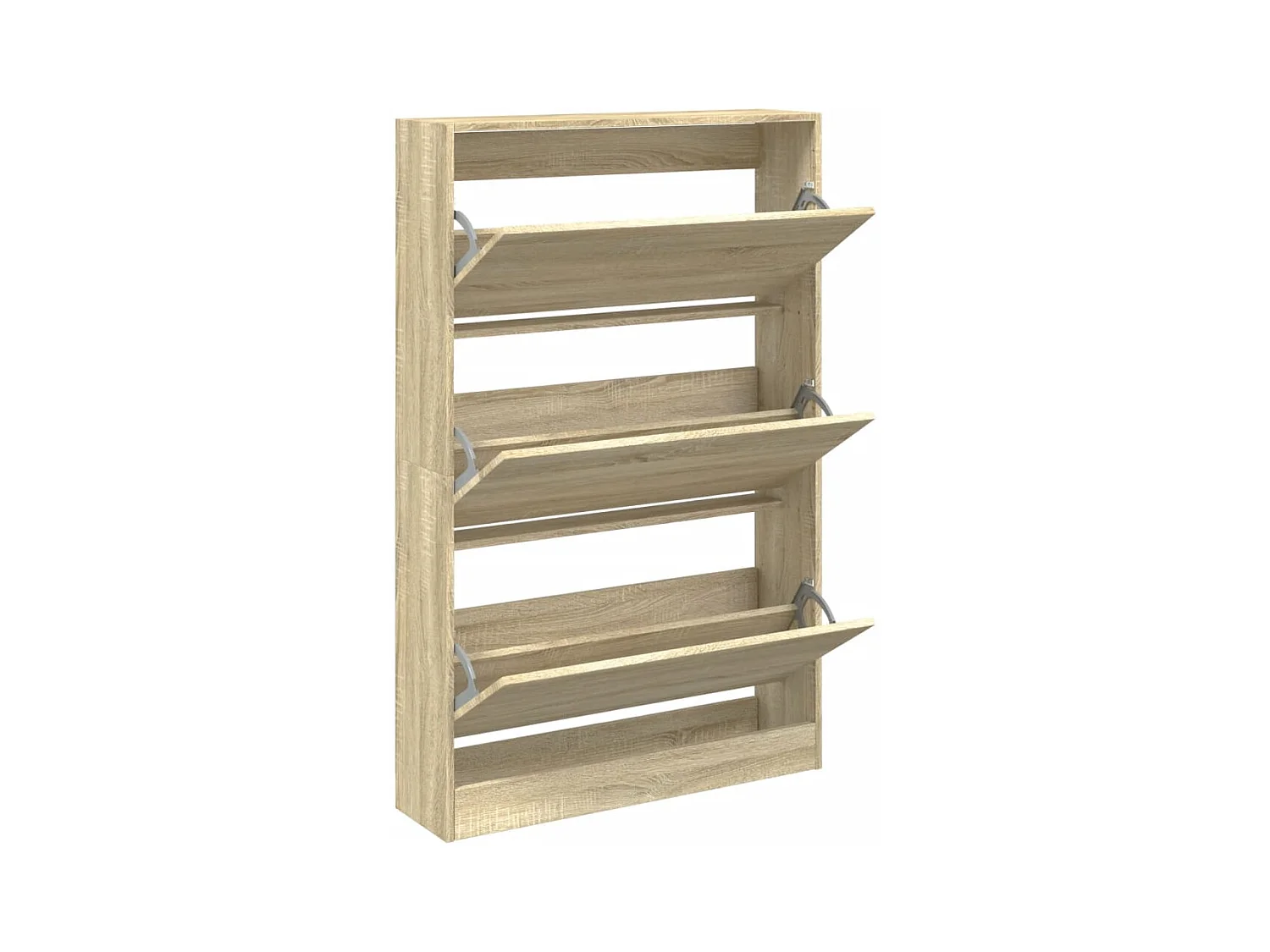 Armoire à chaussures chêne sonoma 80x21x125,5cm bois ingénierie