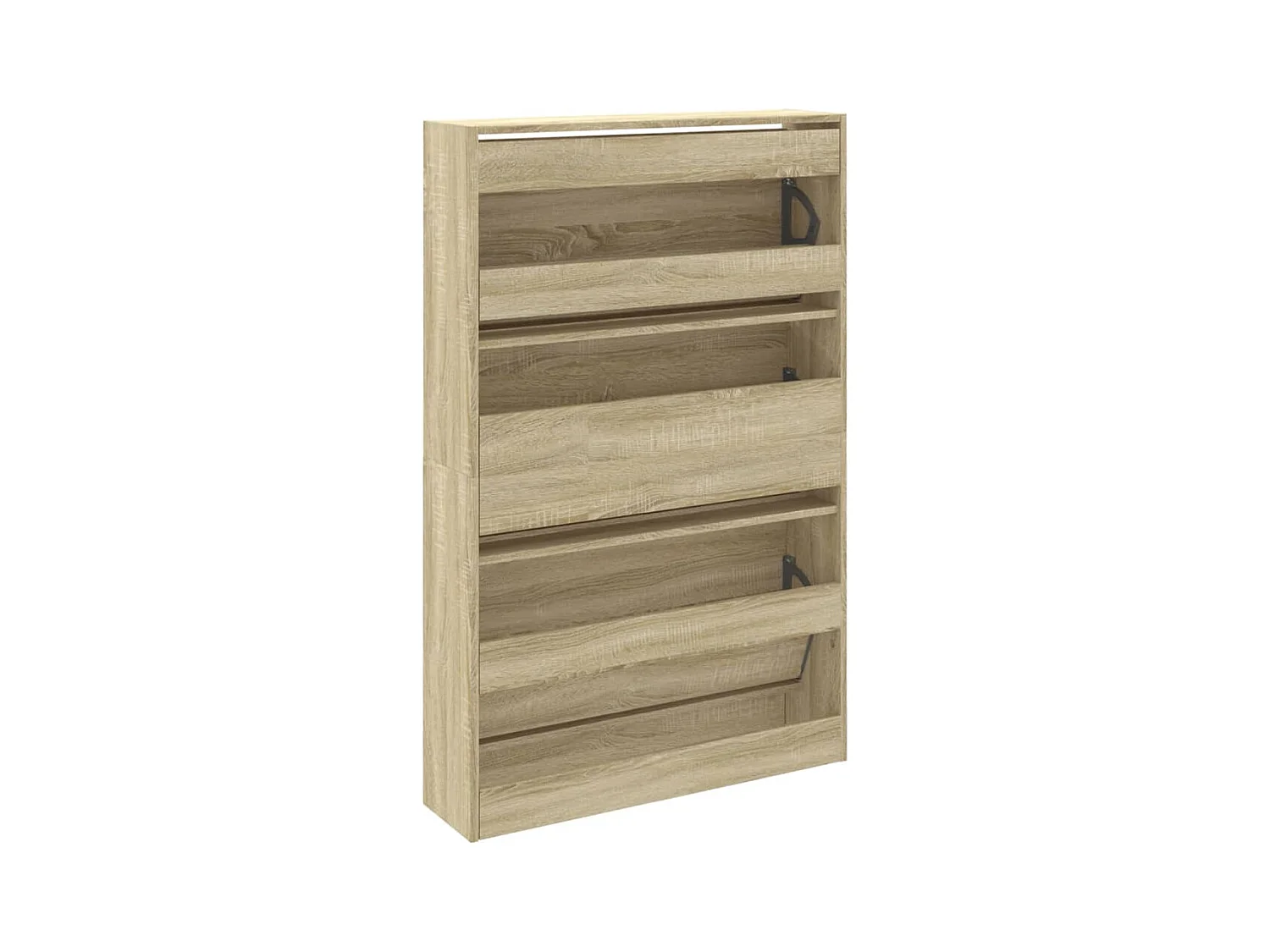 Armoire à chaussures chêne sonoma 80x21x125,5cm bois ingénierie