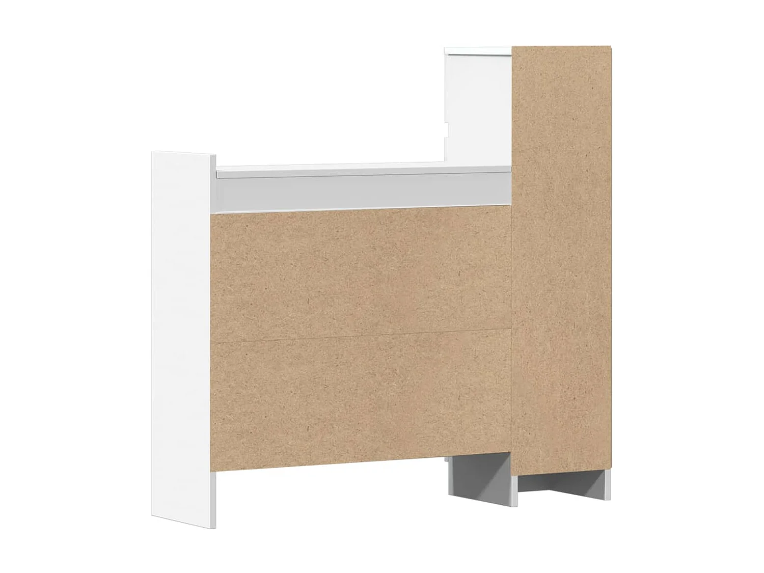 Zapatero blanco 100,5x28x100 cm madera contrachapada