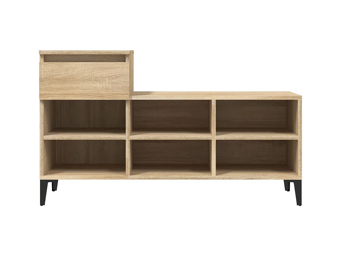 Armoire à chaussures Chêne sonoma 102x36x60cm Bois d'ingénierie