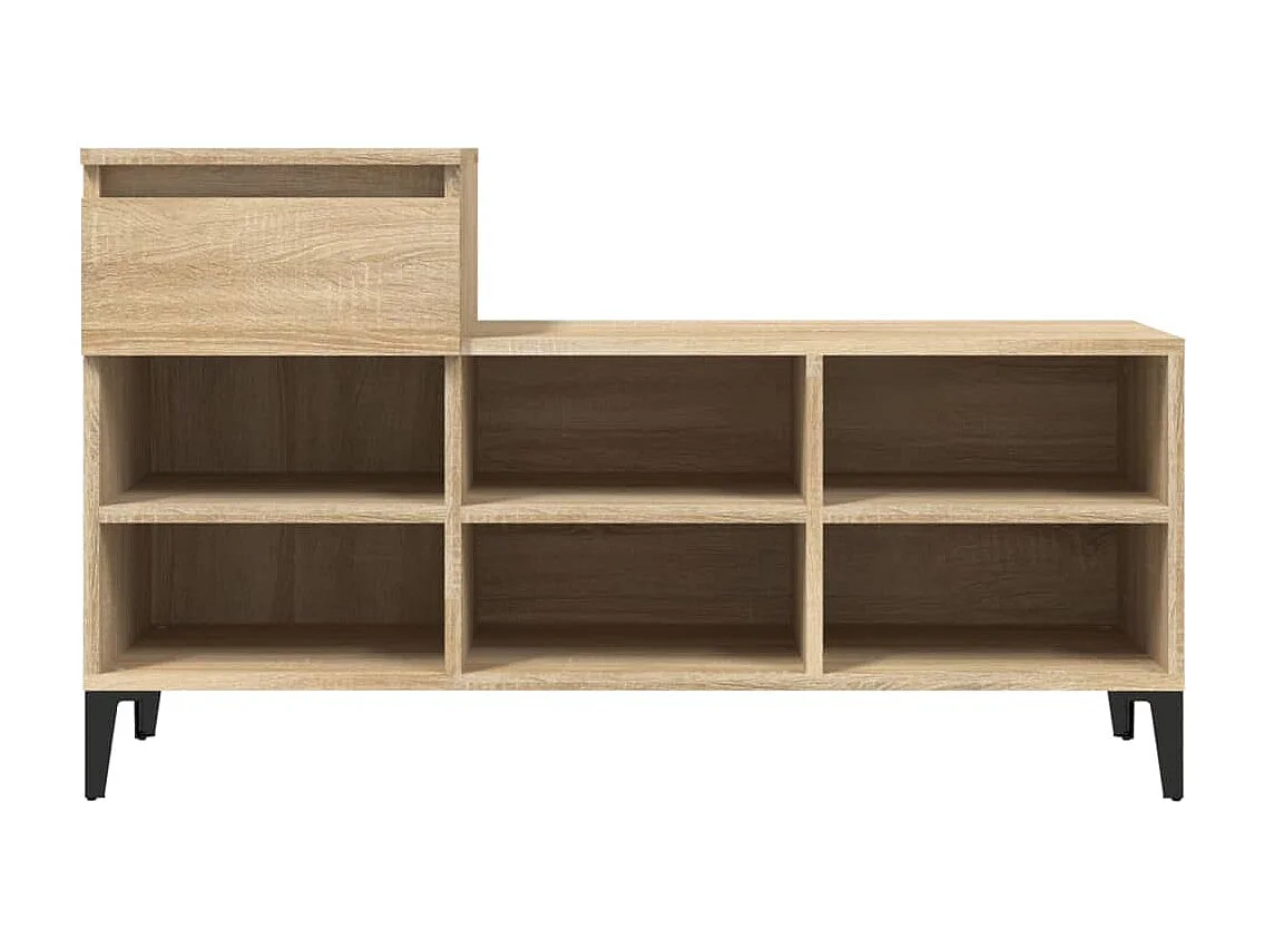 Schuhschrank aus Sonoma-Eiche, 102 x 36 x 60 cm, Holzwerkstoff