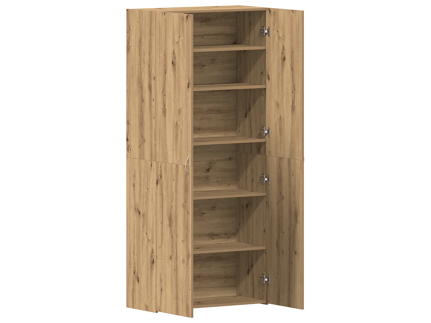 Armoire à chaussures Chêne artisanal 80x35,5x180 cm Bois d'ingénierie