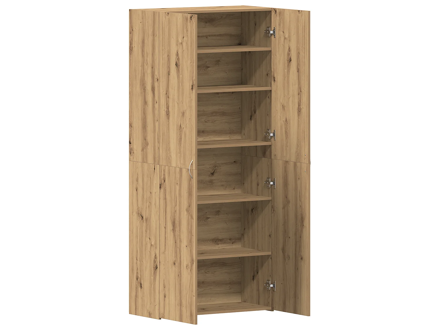 Armoire à chaussures Chêne artisanal 80x35,5x180 cm Bois d'ingénierie