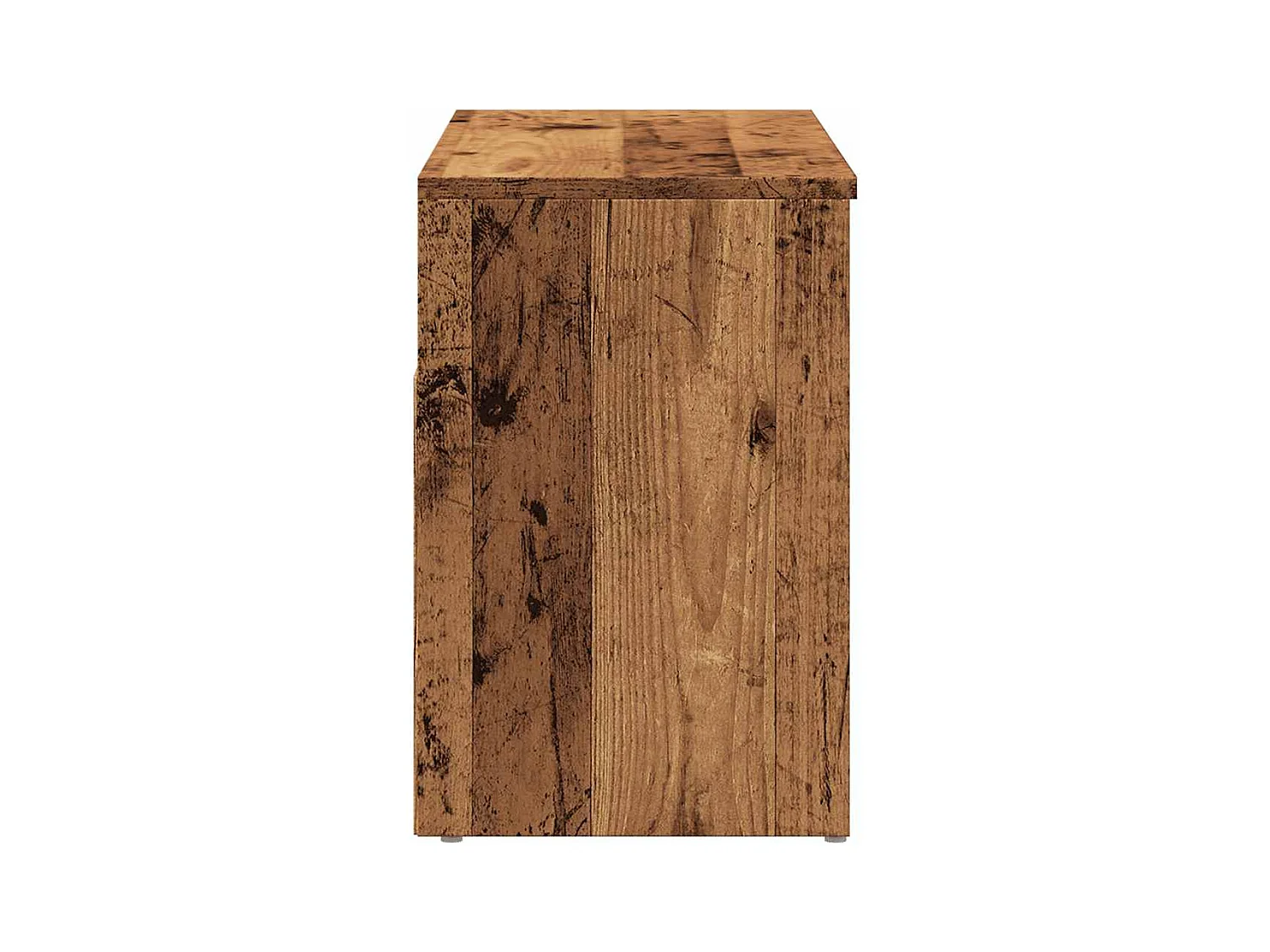 Banc à chaussures vieux bois 80x30x45 cm bois d'ingénierie