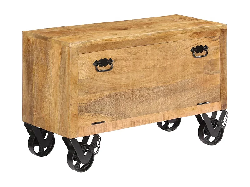 Armoire à chaussures 86x35x55 cm Bois de manguier solide