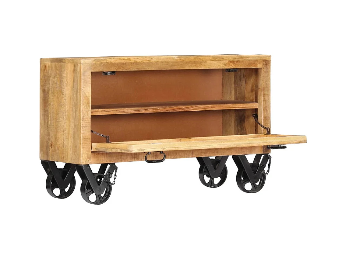 Armoire à chaussures 86x35x55 cm Bois de manguier solide