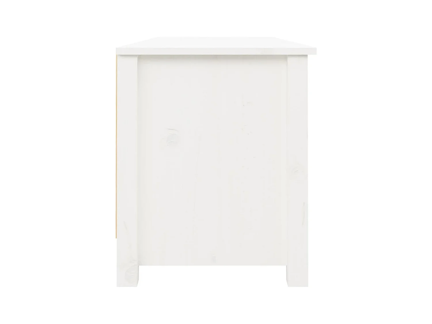 Witte schoenenbank 110x38x45,5 cm Massief grenenhout