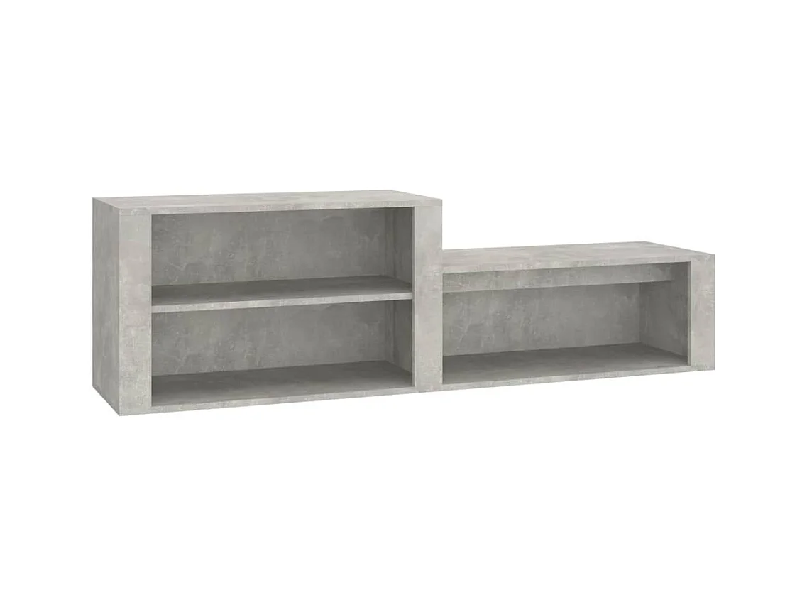 Zapatero gris hormigón 150x35x45 cm Madera de ingeniería
