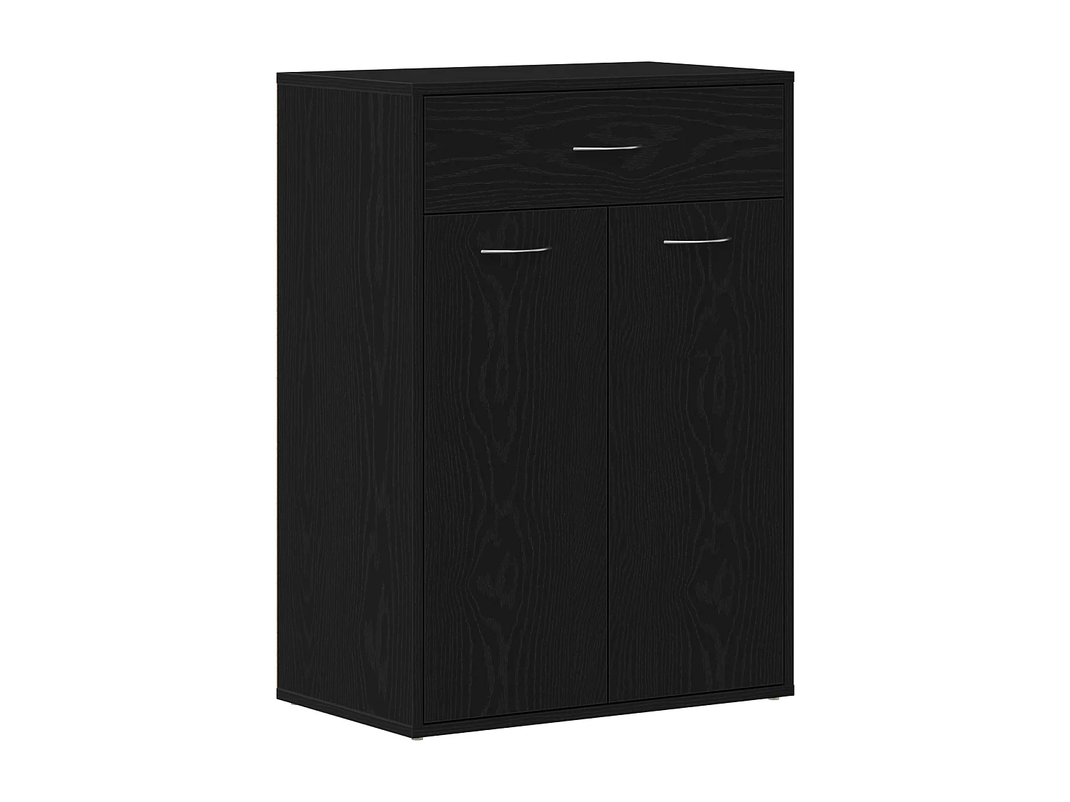 Zapatero de roble negro 60x35x84 cm en madera de ingeniería