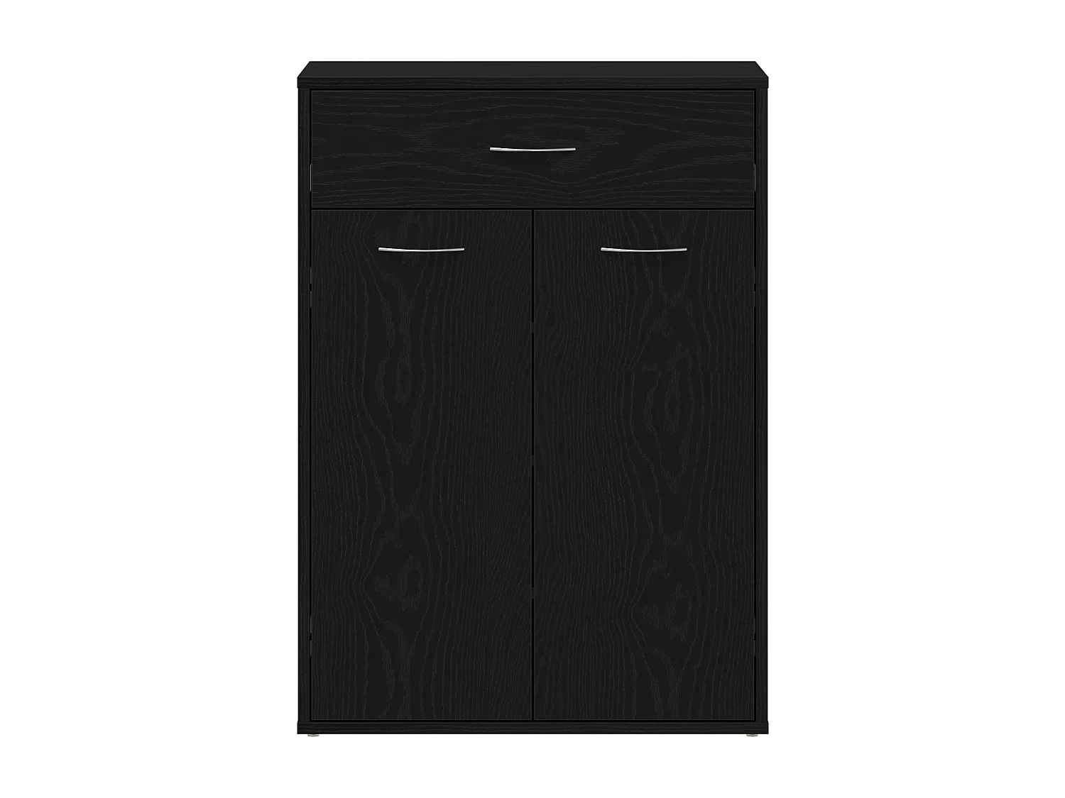 Zapatero de roble negro 60x35x84 cm en madera de ingeniería