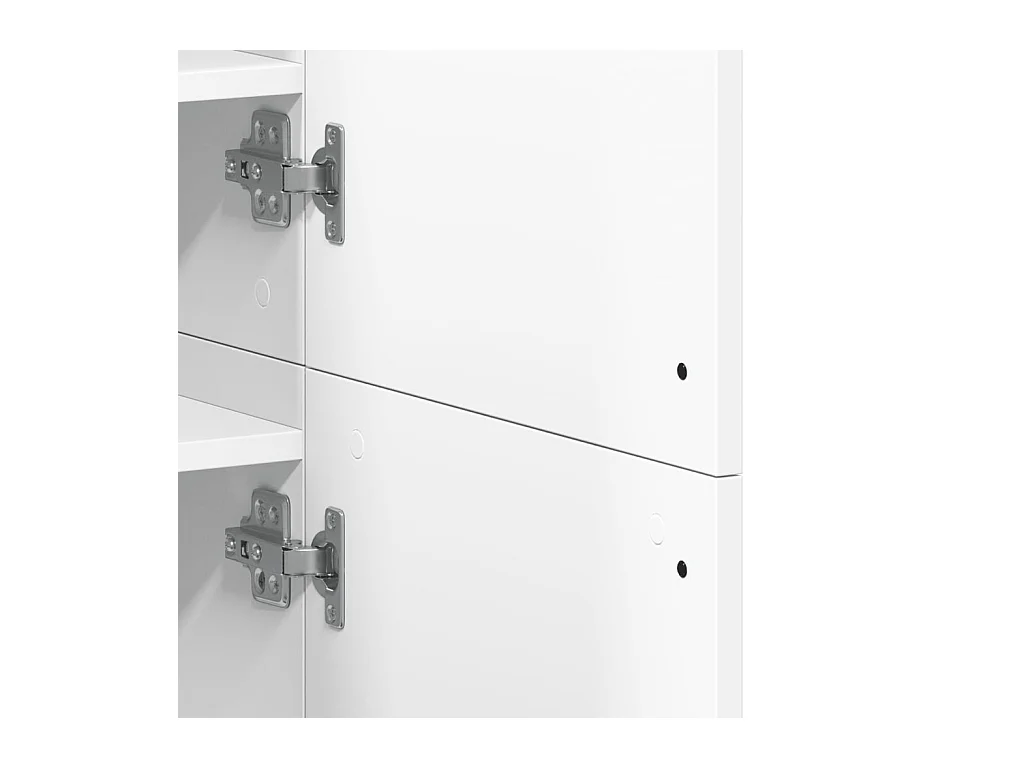 Armoire à chaussures Blanc 80x39x178 cm Bois d'ingénierie