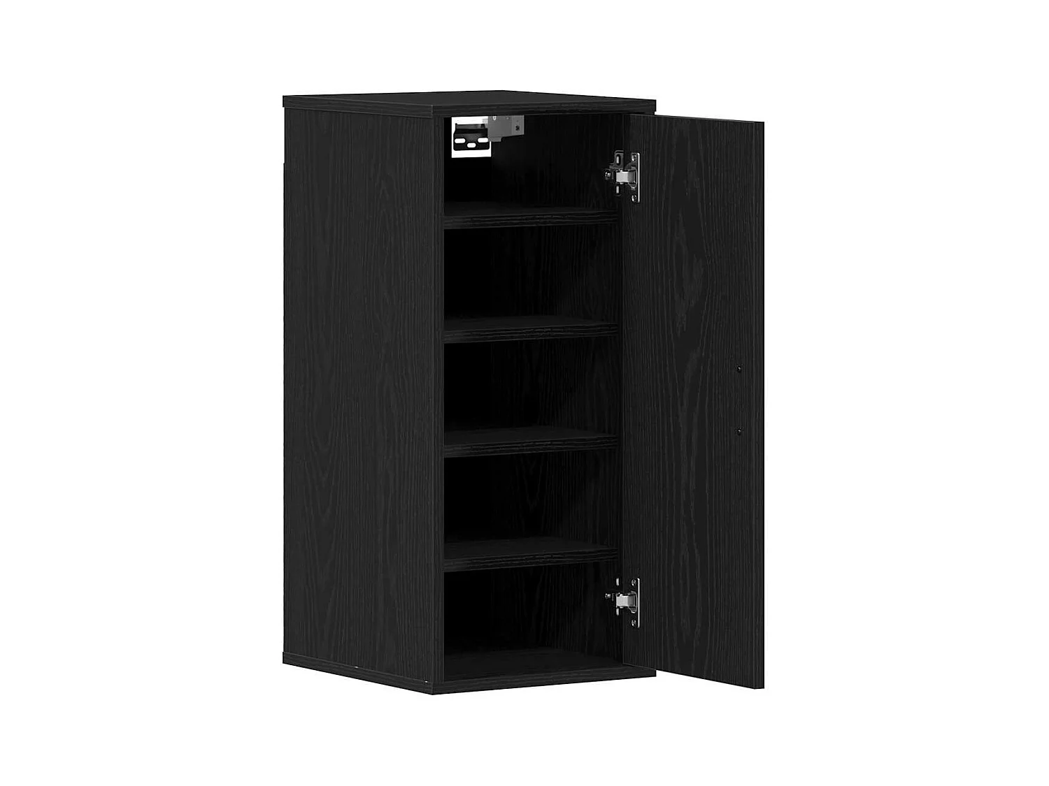 Armoires à chaussures 2 pcs chêne noir 32x35x70 cm