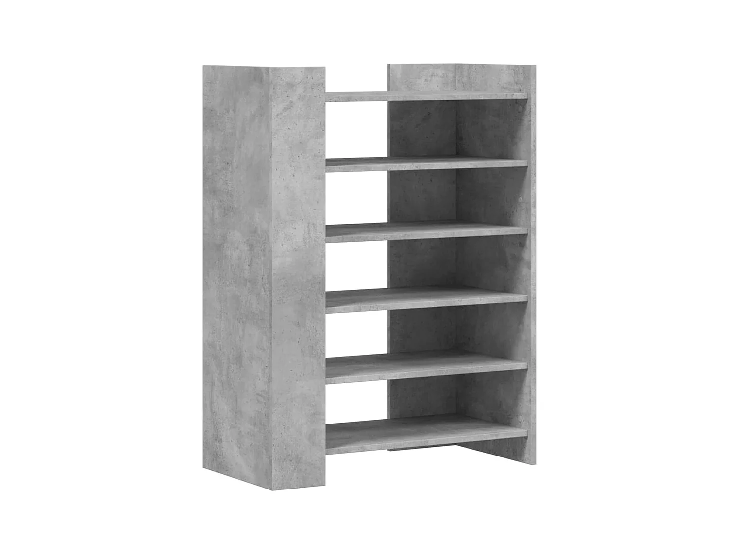 Scarpiera grigio cemento 74,5x37,5x100 cm