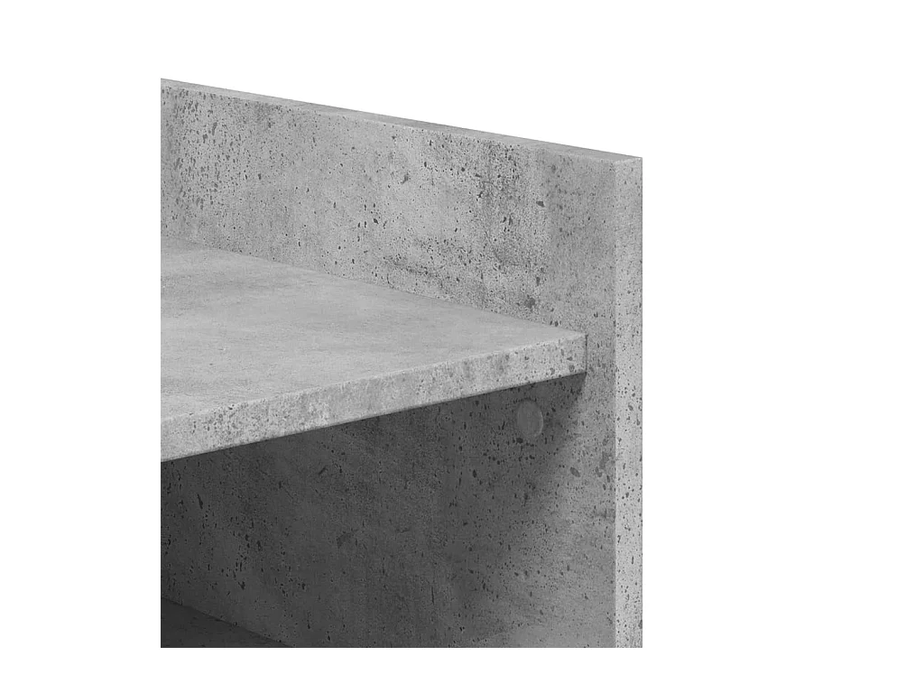 Scarpiera grigio cemento 74,5x37,5x100 cm