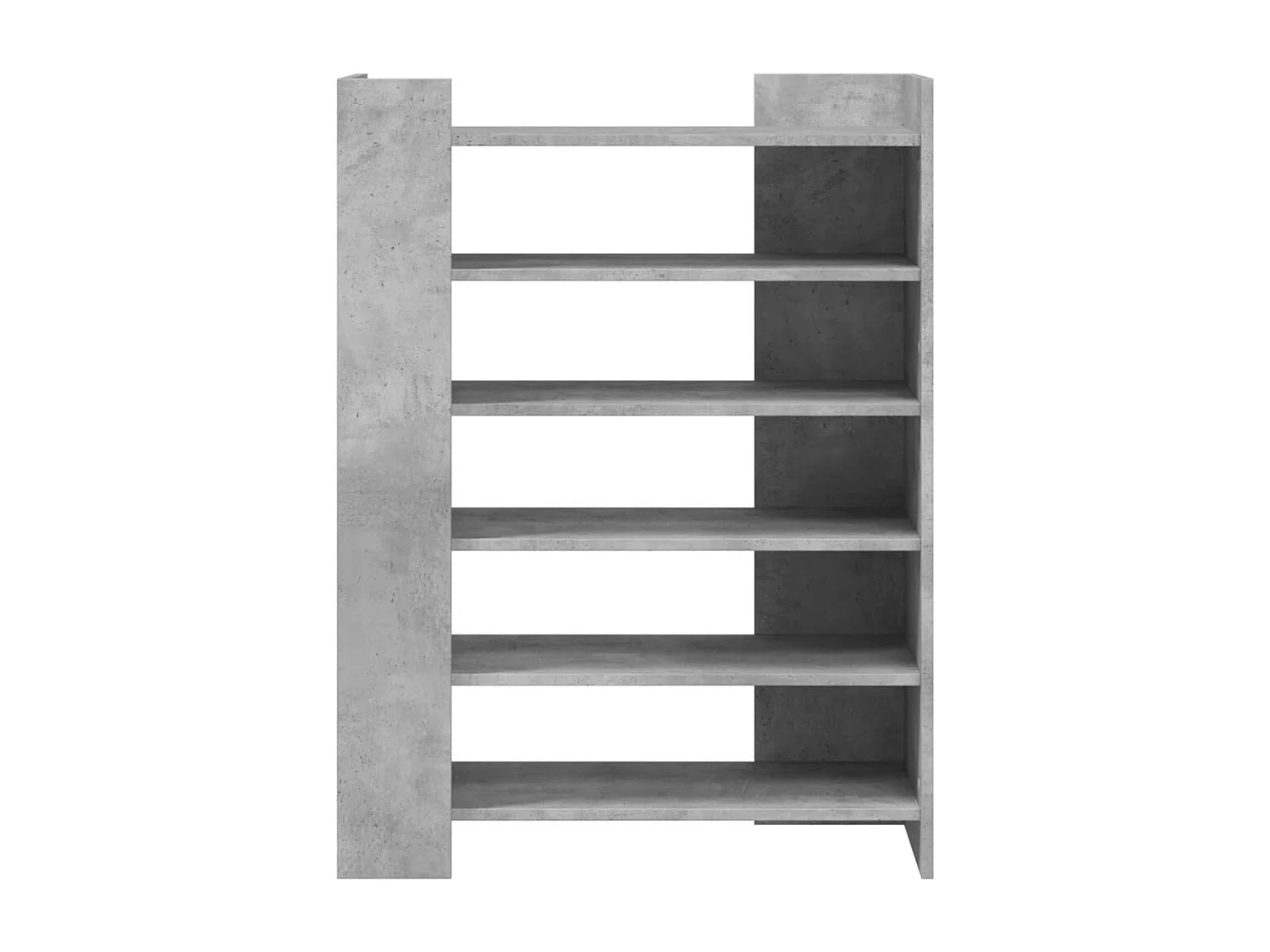 Zapatero gris hormigón 74,5x37,5x100 cm