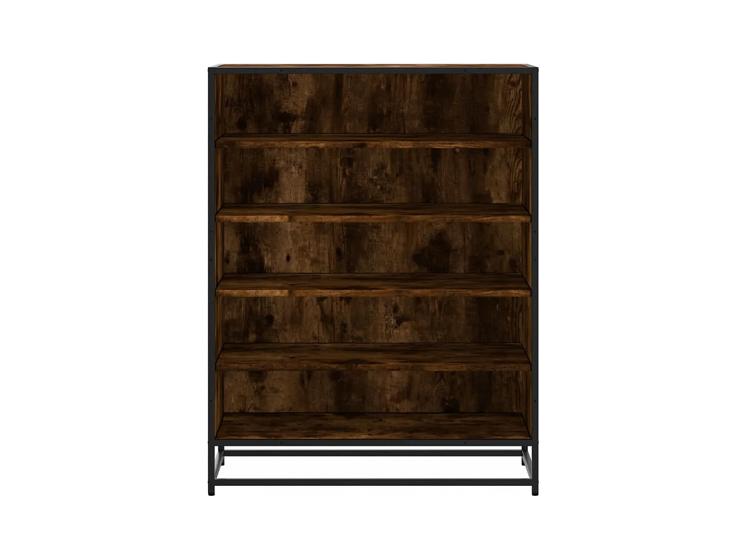 Meuble à chaussures chêne fumé bois d'ingénierie et métal