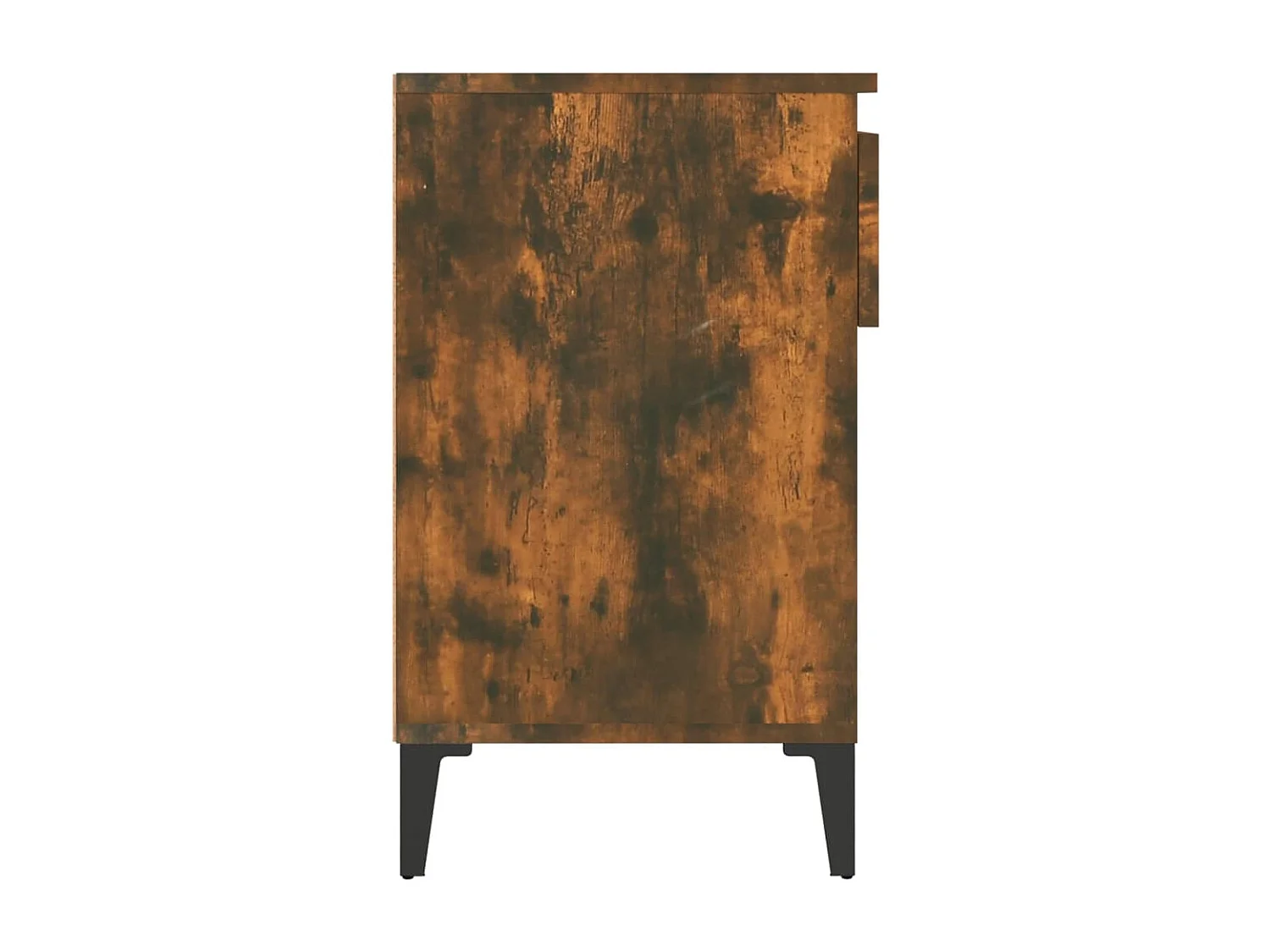 Schuhschrank aus geräucherter Eiche, 102 x 36 x 60 cm, Holzwerkstoff