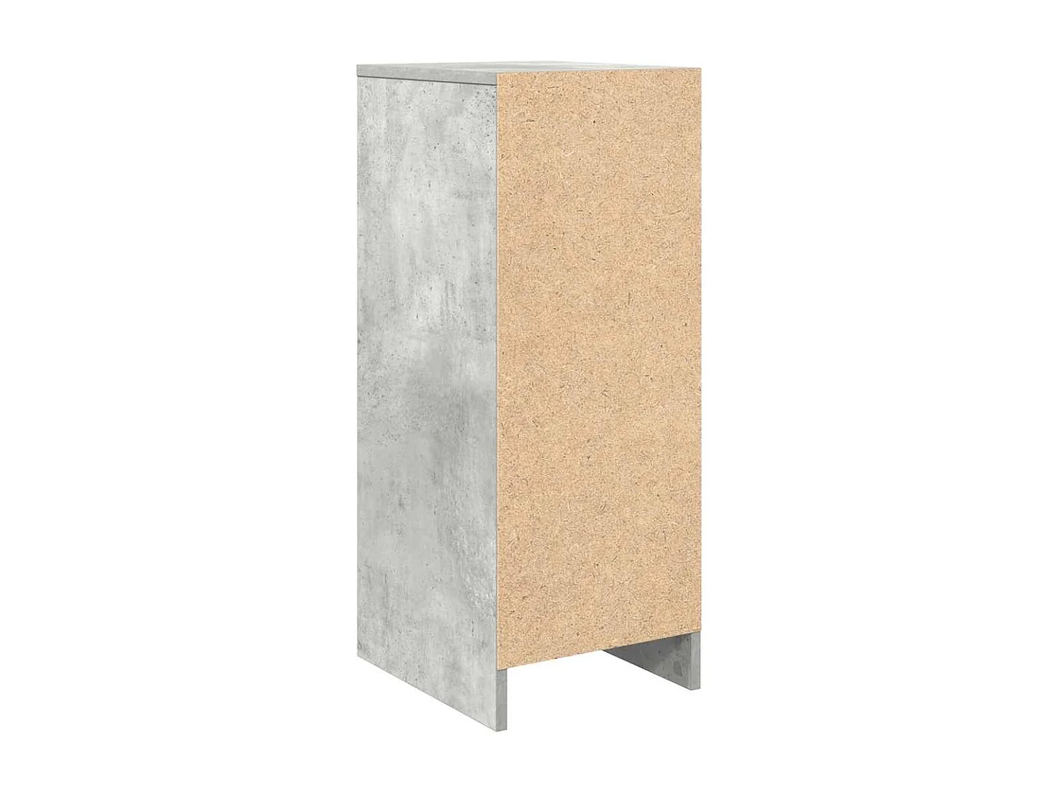 Armoire à chaussures gris béton 29,5x34x76 cm bois d'ingénierie