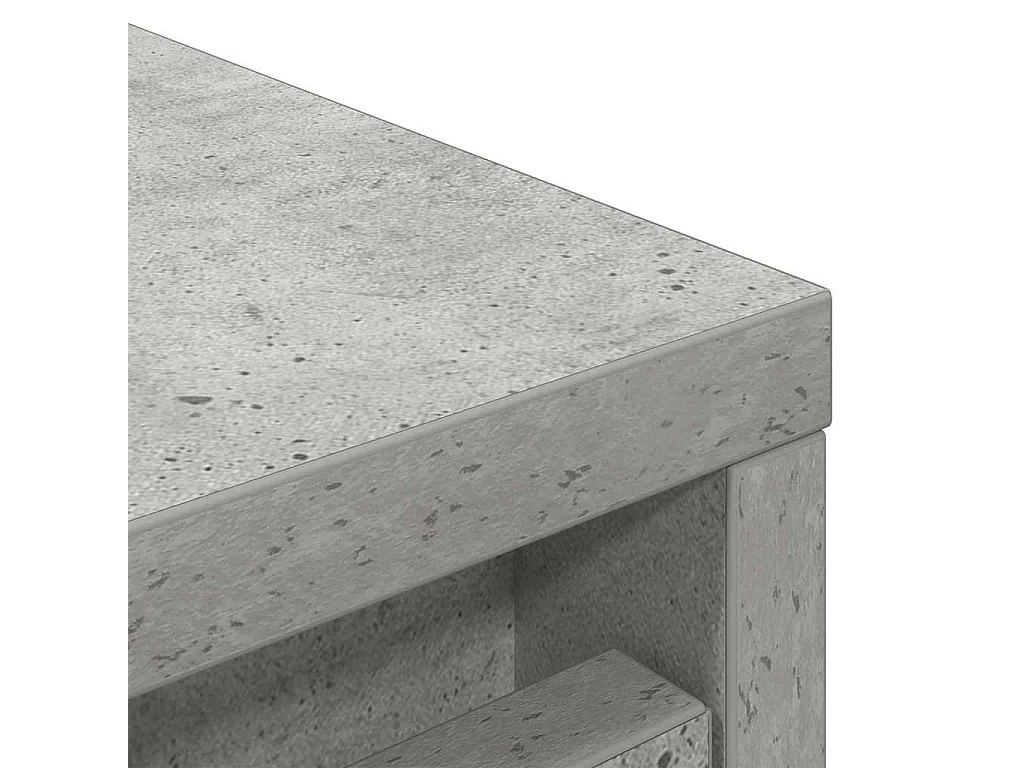 Armoire à chaussures gris béton 29,5x34x76 cm bois d'ingénierie