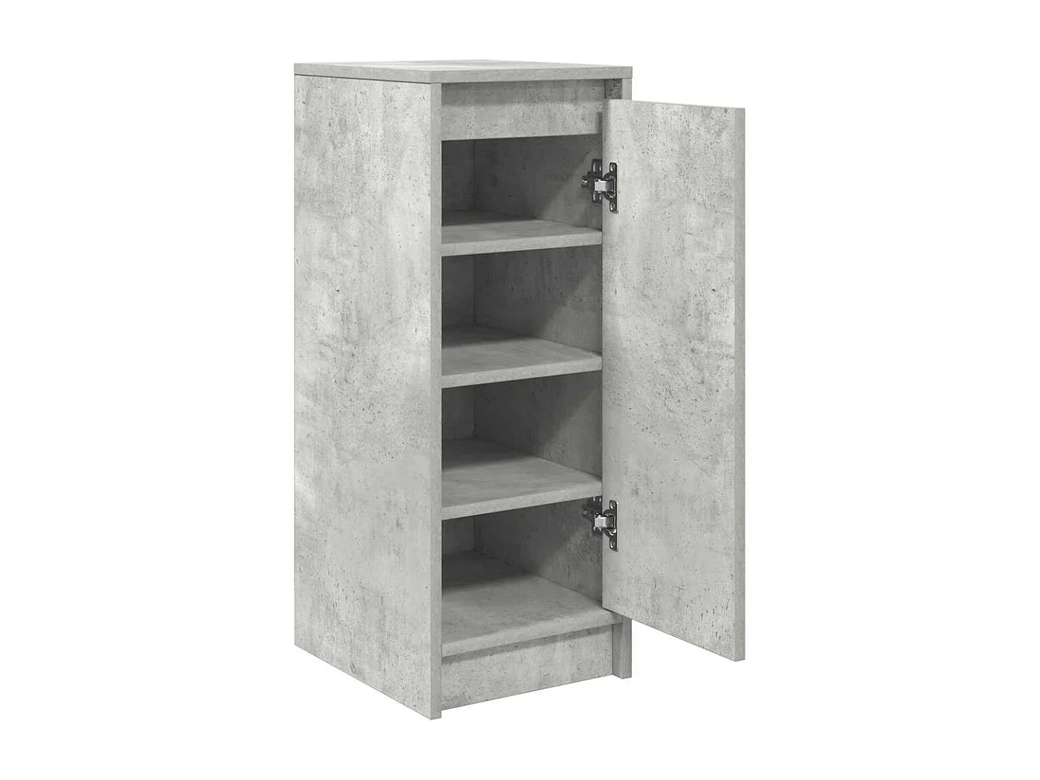 Armoire à chaussures gris béton 29,5x34x76 cm bois d'ingénierie