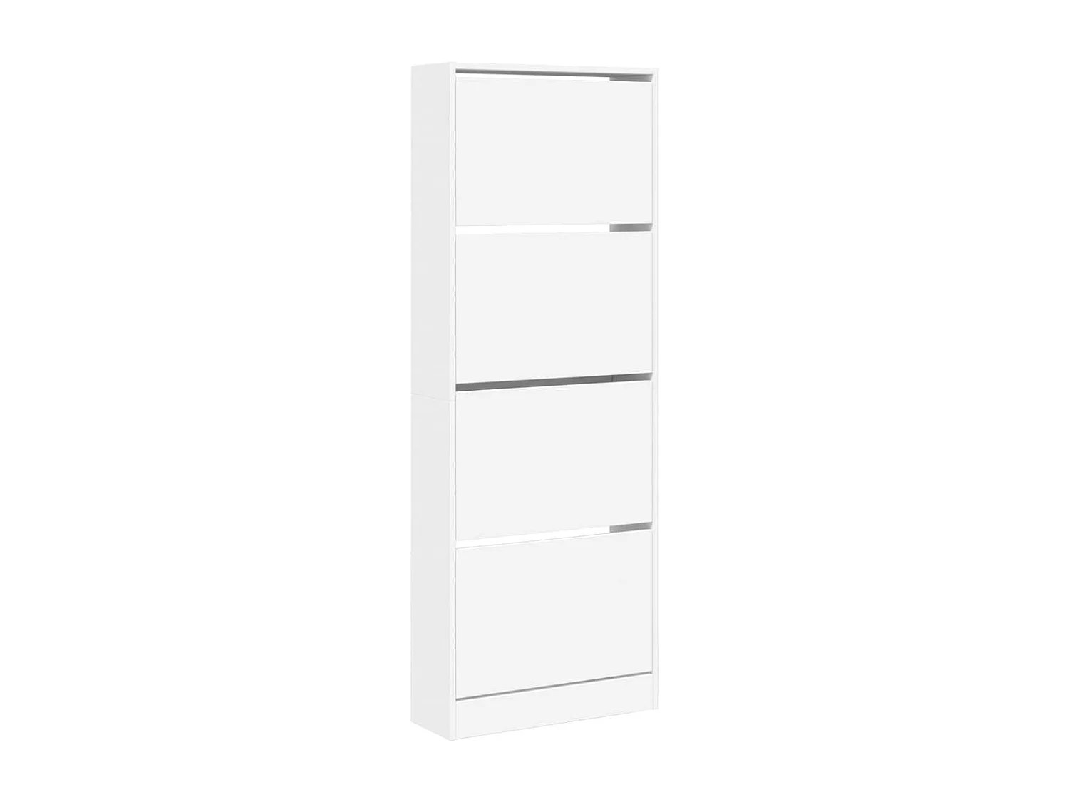 Armoire à chaussures blanc 60x21x163,5 cm bois d'ingénierie