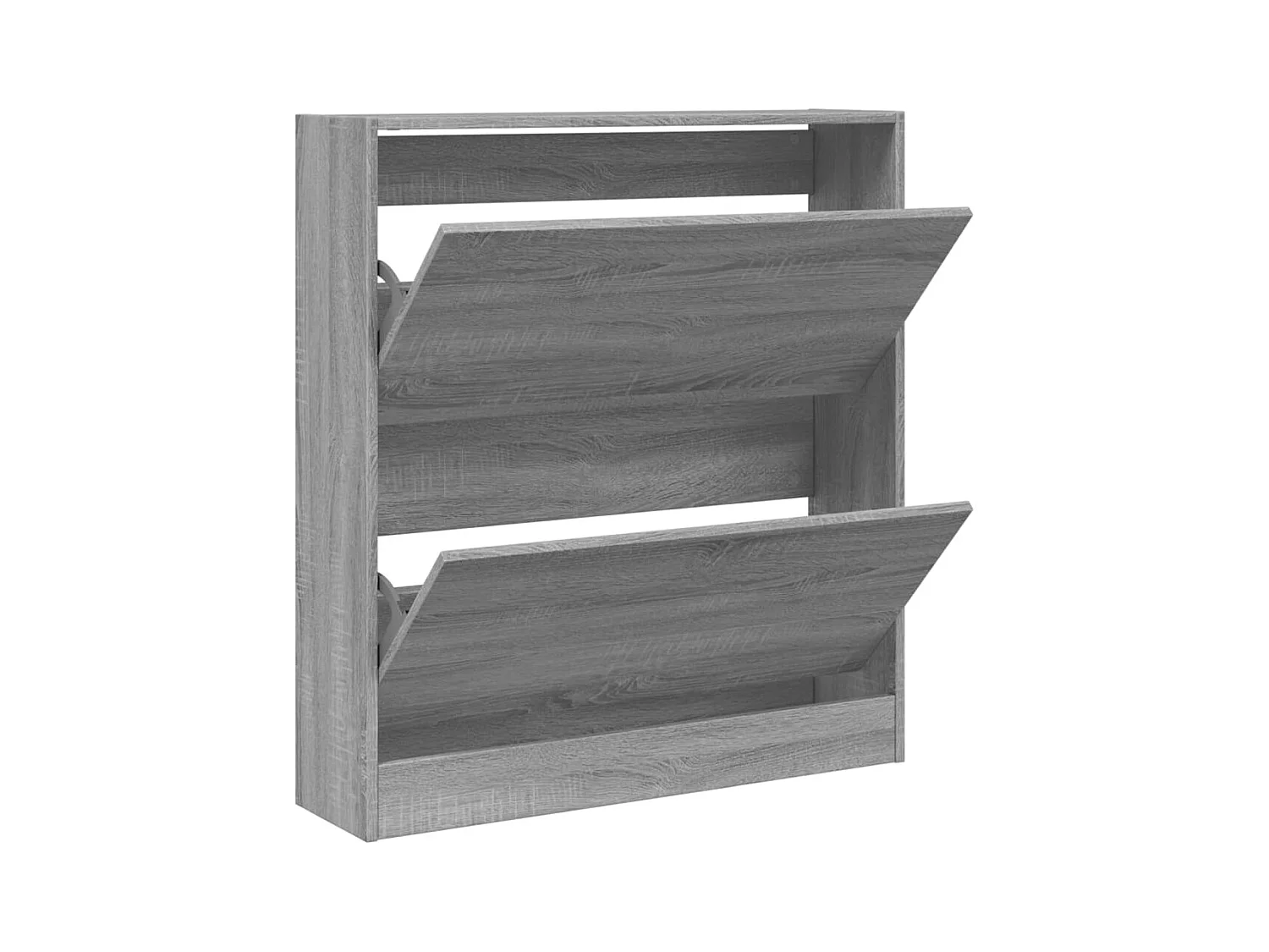 Armoire à chaussures sonoma gris 80x21x87,5cm bois d'ingénierie