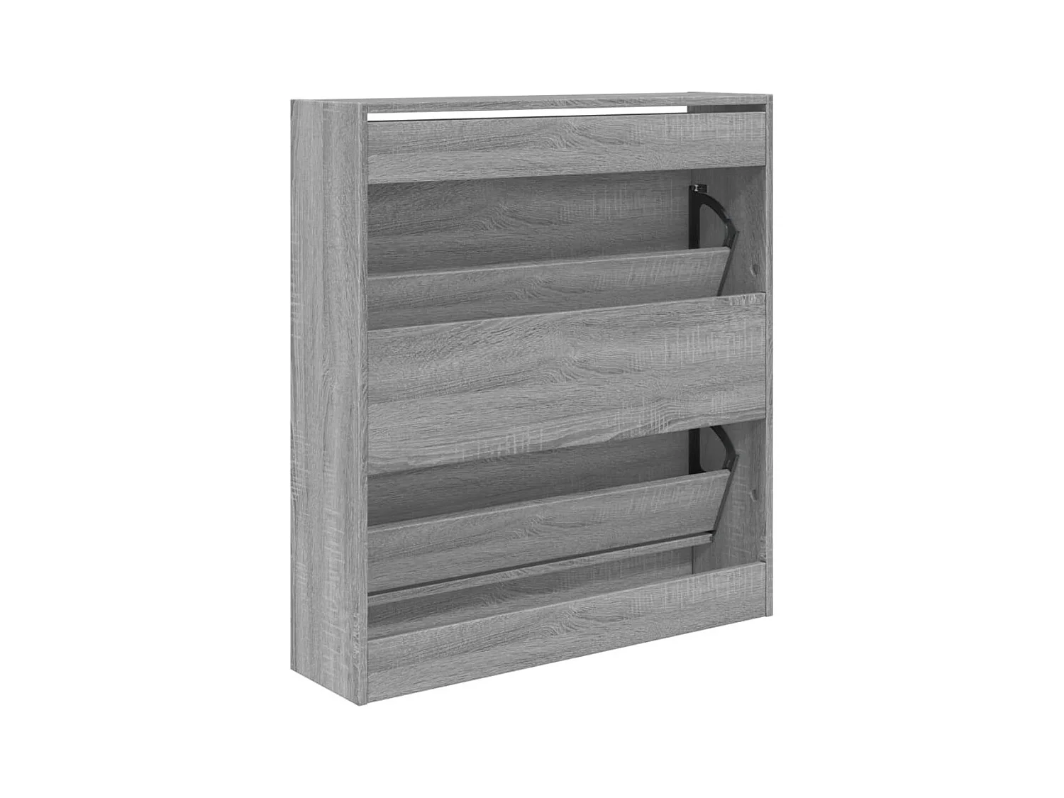 Armoire à chaussures sonoma gris 80x21x87,5cm bois d'ingénierie
