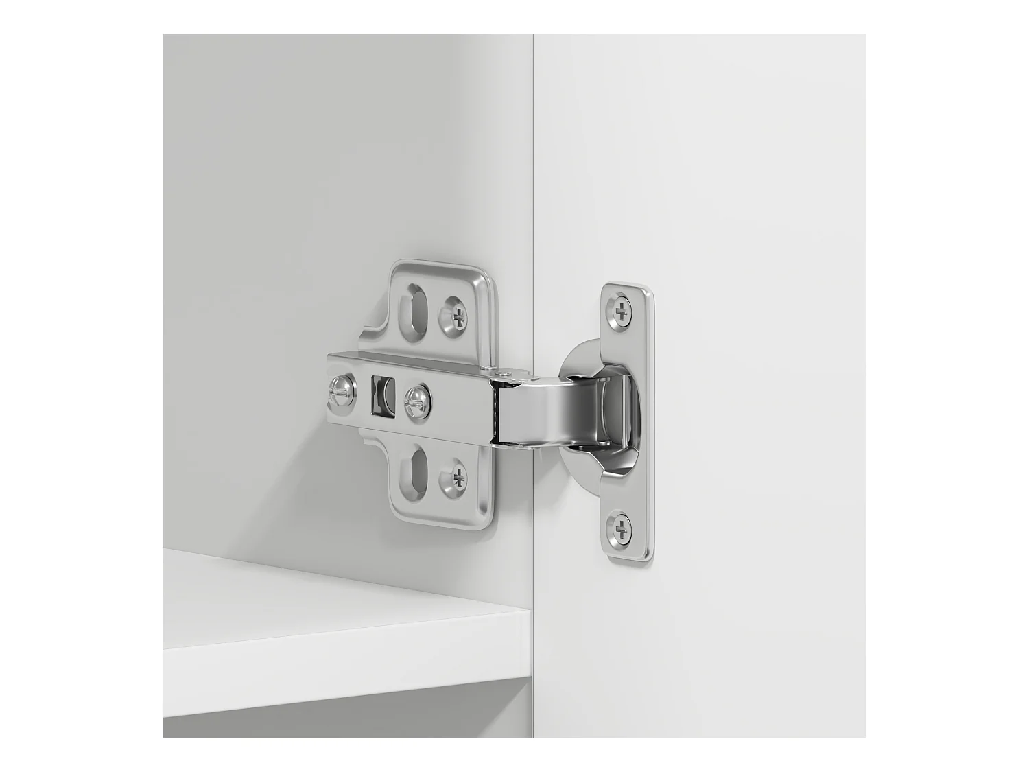 Armoire à chaussures Blanche 80x35.5x180 cm Bois d'ingénierie