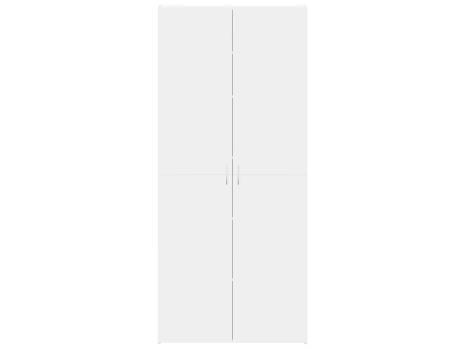 Scarpiera bianca 80x35,5x180 cm in legno ingegnerizzato