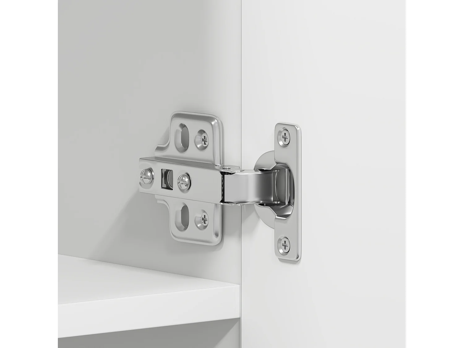 Scarpiera bianca 80x35,5x180 cm in legno ingegnerizzato