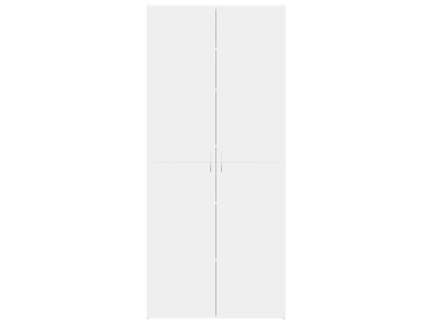 Scarpiera bianca 80x35,5x180 cm in legno ingegnerizzato