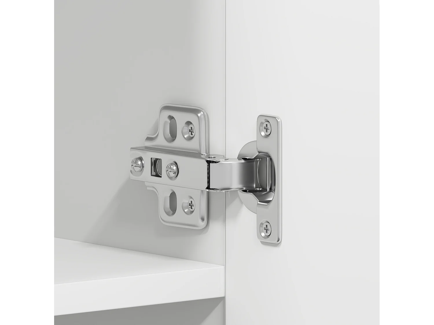 Scarpiera bianca 80x35,5x180 cm in legno ingegnerizzato