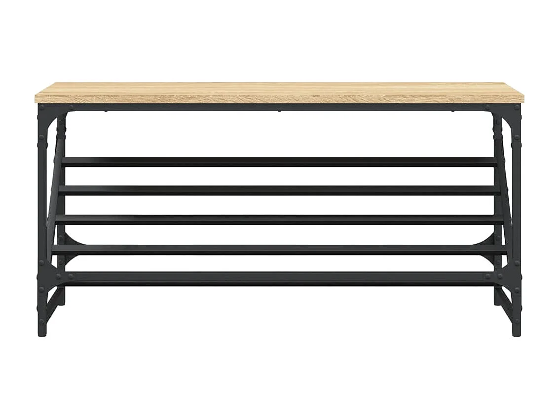 Zapatero de roble Sonoma 90x30x45 cm madera de ingeniería