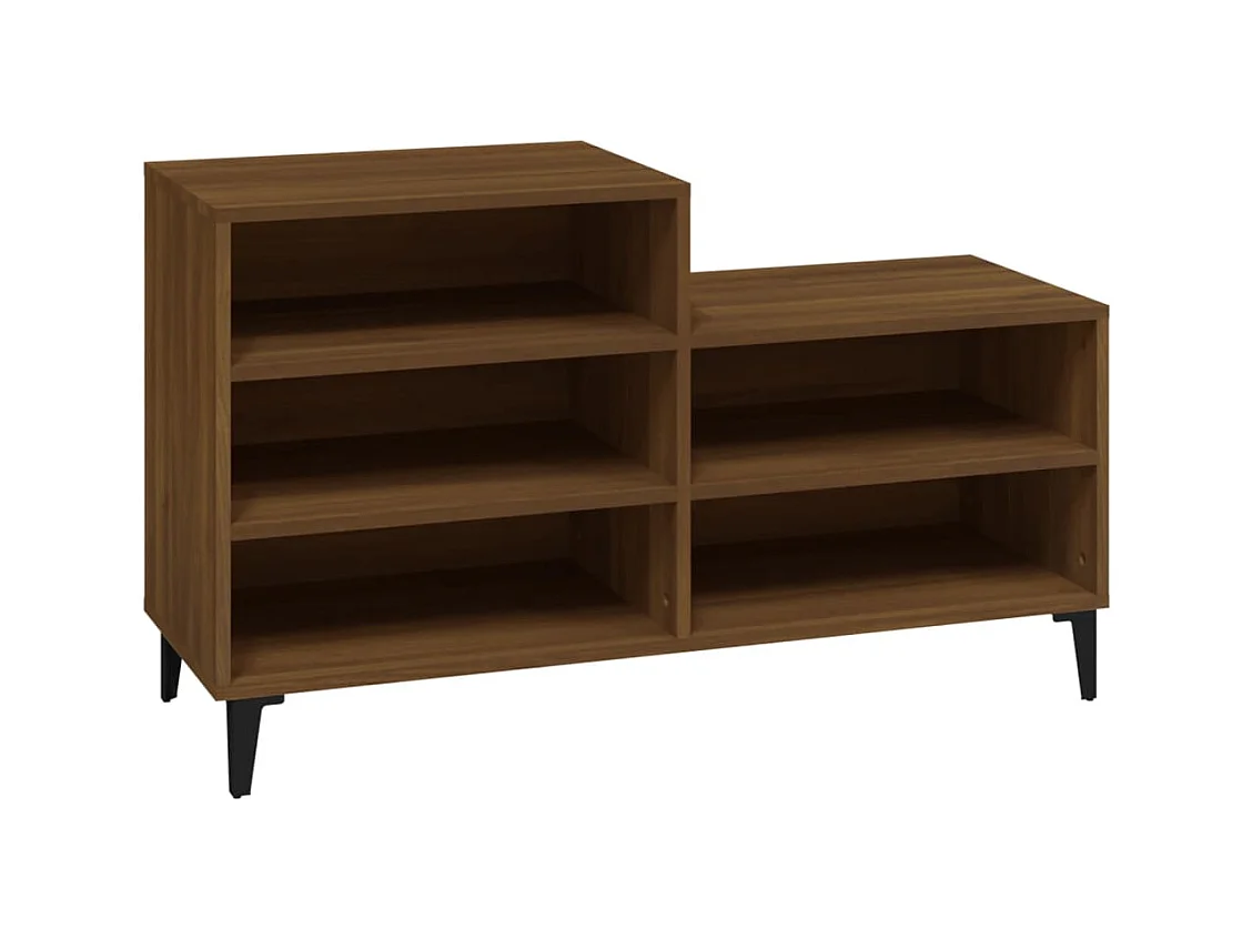 Armoire à chaussures Chêne marron 102x36x60cm Bois d'ingénierie