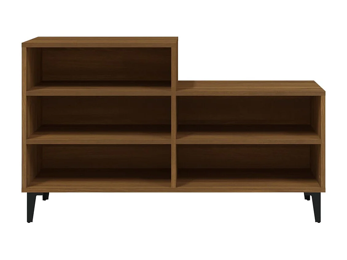 Schuhschrank Braune Eiche 102x36x60cm Holzwerkstoff