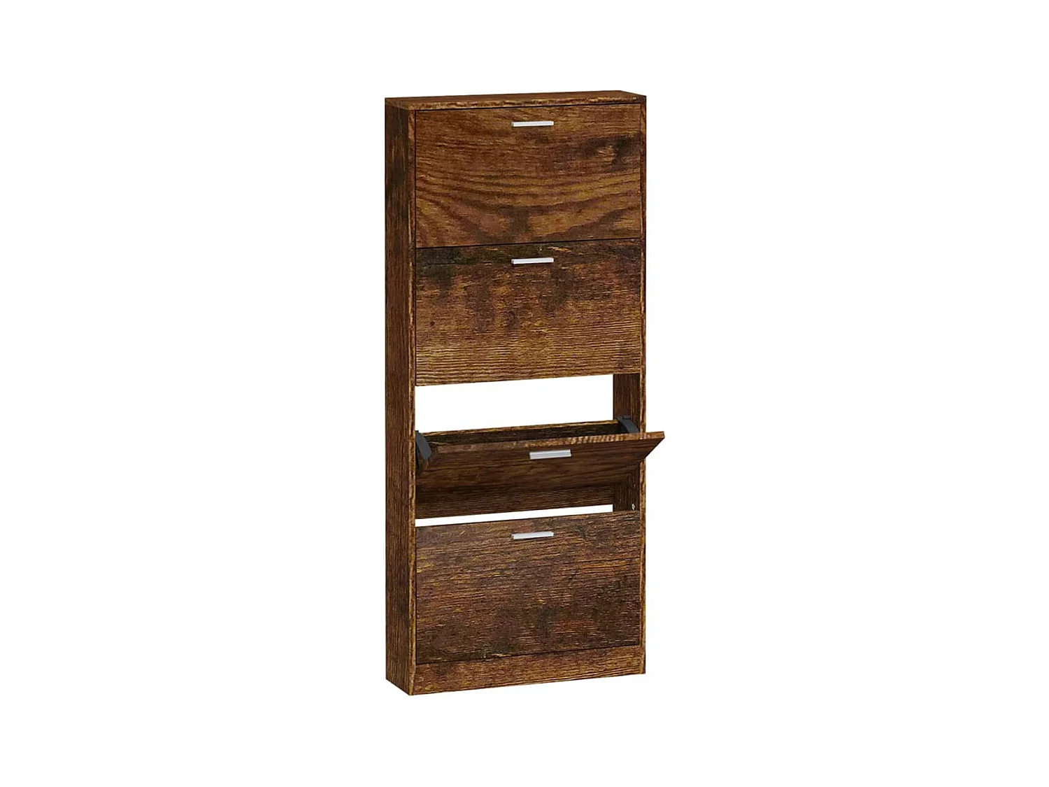 Armoire à chaussures Chêne fumé 59x17x150 cm Bois d'ingénierie