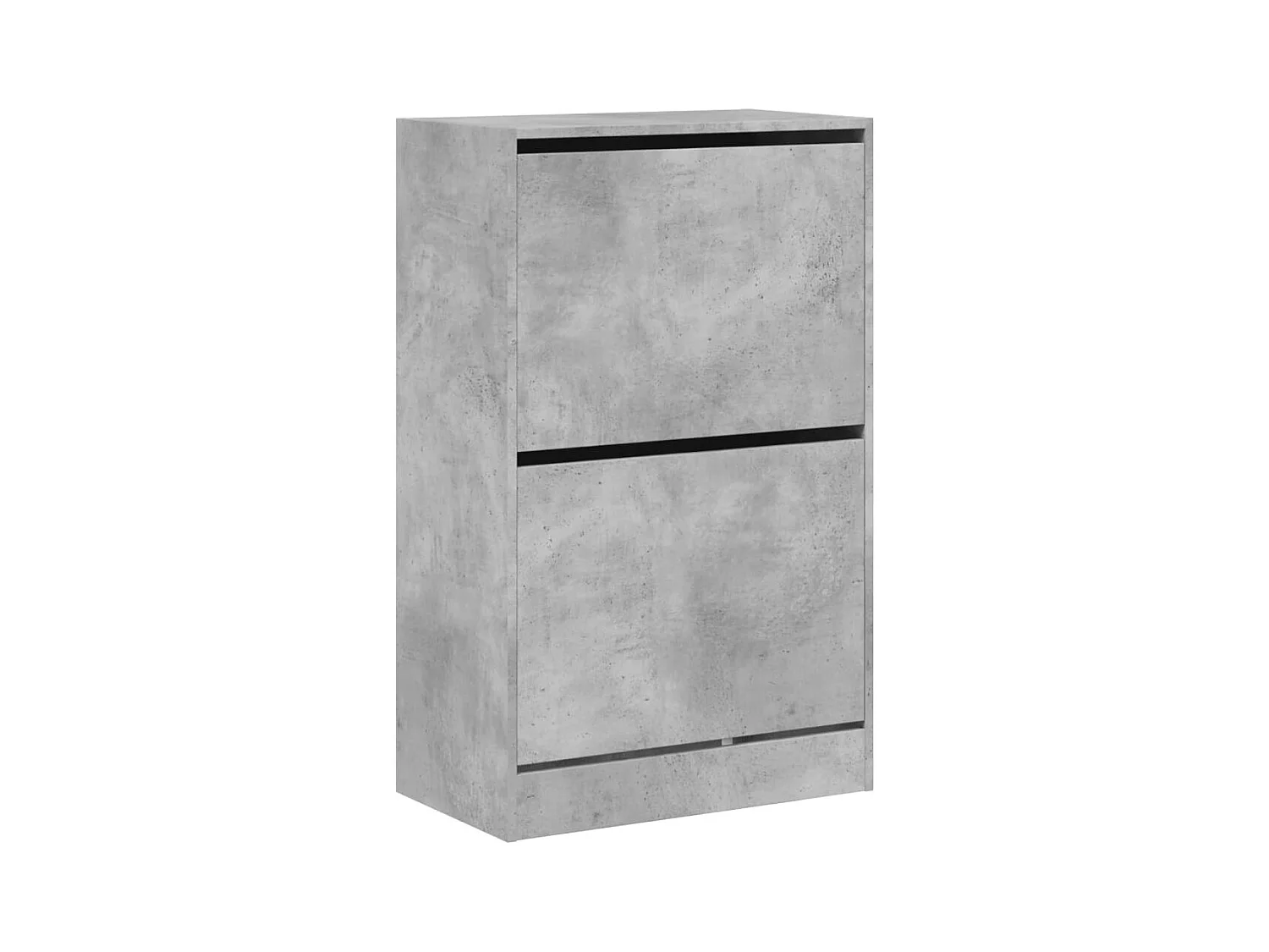 Armoire à chaussures gris béton 60x34x96,5 cm bois d'ingénierie